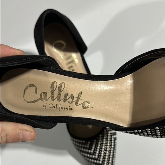 Callisto Black and White Women's Shoes - Picture 2 of 5